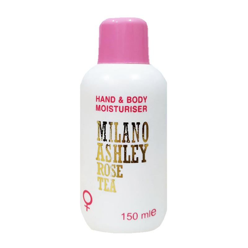 Milano Ashley Hand & Body Lotion Moisturiser Rose Tea 150ml | Gogobli