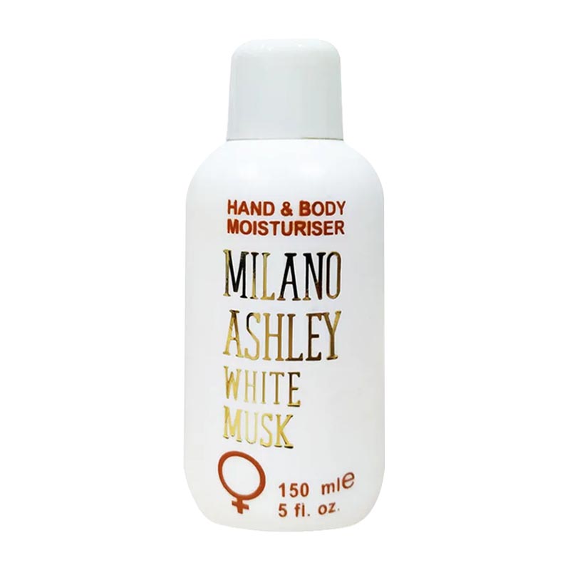 Milano Ashley Hand & Body Lotion Moisturiser White Musk 150ml | Gogobli