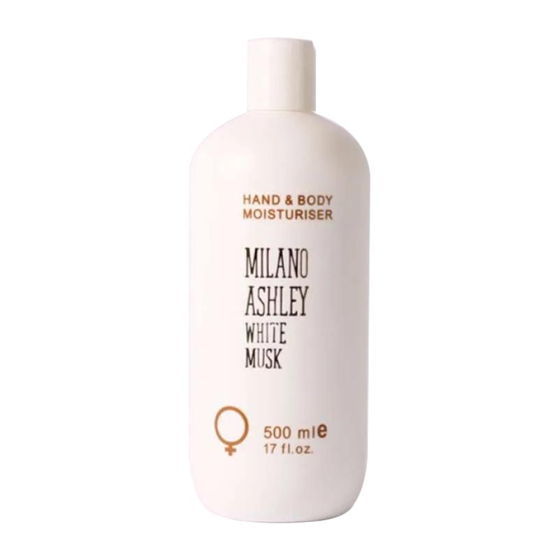 Milano Ashley Hand & Body Lotion Moisturiser White Musk 500ml | Gogobli