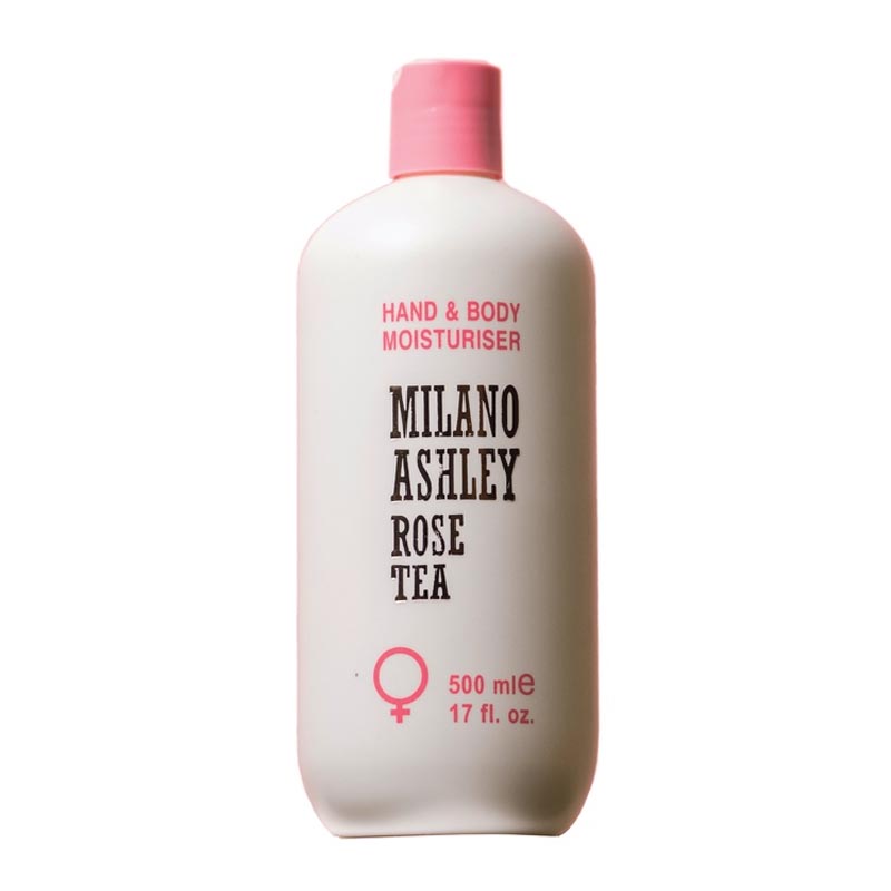 Milano Ashley Hand & Body Lotion Moisturiser Rose Tea 500ml | Gogobli