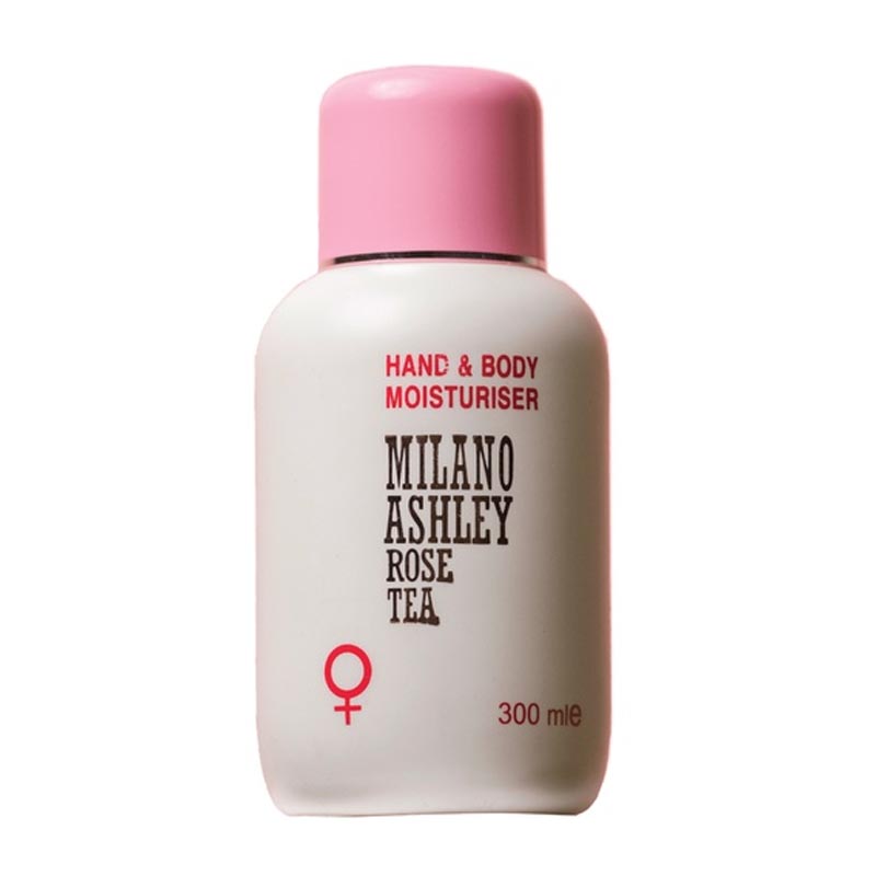 Milano Ashley Hand & Body Lotion Moisturiser Rose Tea 300ml | Gogobli