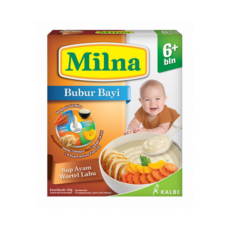 Milna Bubur 6 Bulan Sup Ayam Wortel 120gr | Gogobli