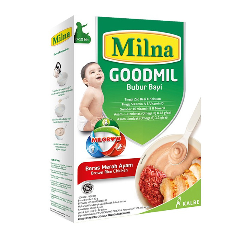 Milna Goodmil Beras Merah Ayam 120gr | Gogobli