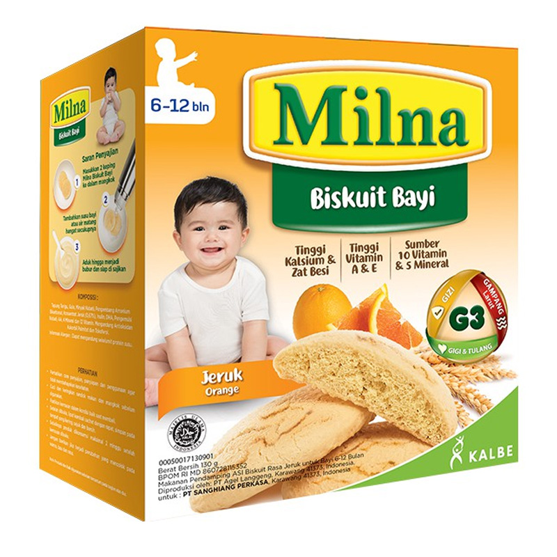 Milna Biskuit Bayi Jeruk 130gr | Gogobli