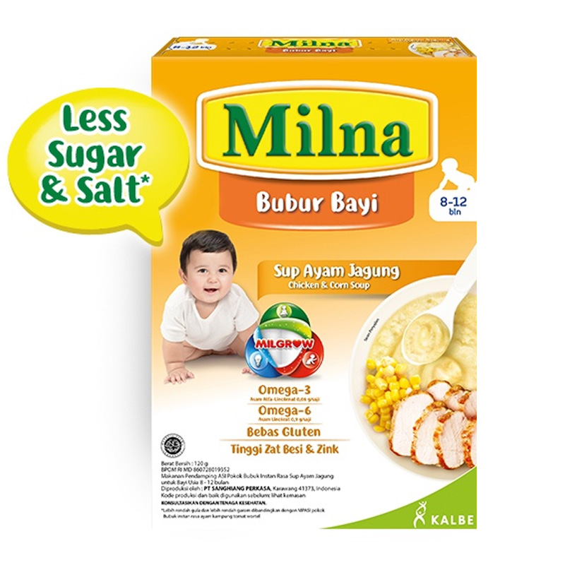 Milna Bubur Bayi Sup Ayam Jagung 120gr | Gogobli