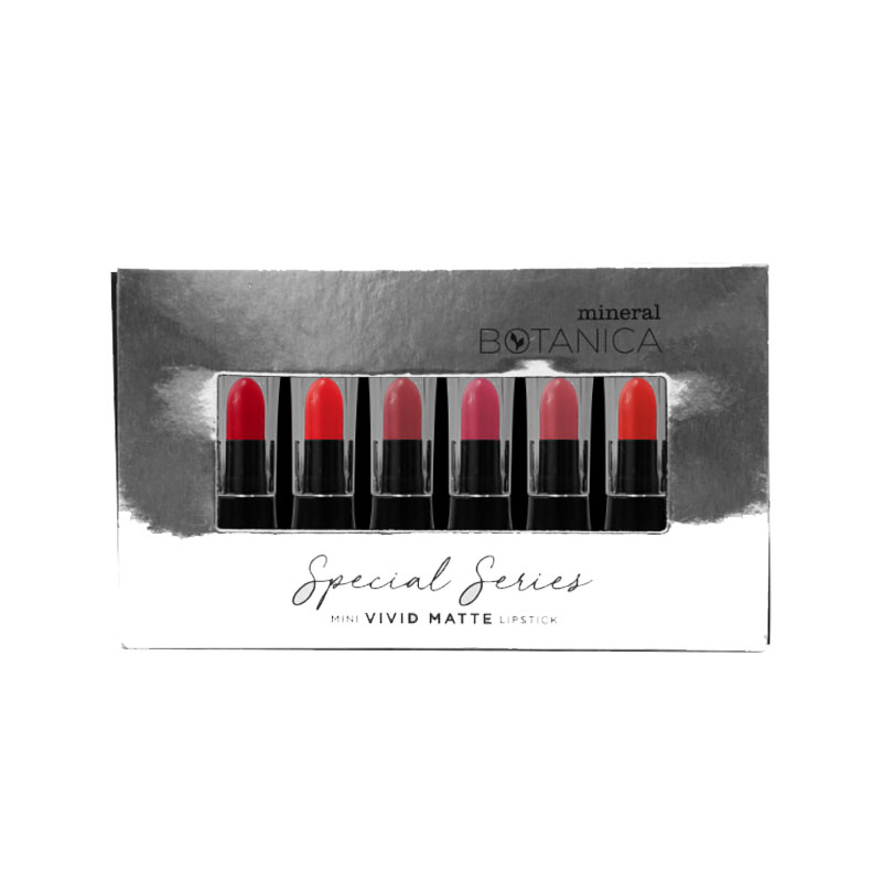 Mineral Botanica Special Series Mini Vivid Matte Lipstick Paket A | Gogobli