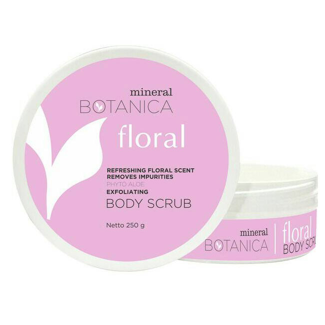 Mineral Botanica Body Scrub Floral 250gr | Kosmetik Mineral Botanica | gogobli