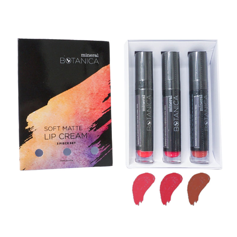 Mineral Botanica Soft Matte Lip Cream Set 3 | Gogobli