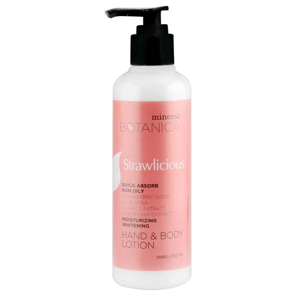 Mineral Botanica Hand And Body Lotion Strawlicious 250ml | Gogobli