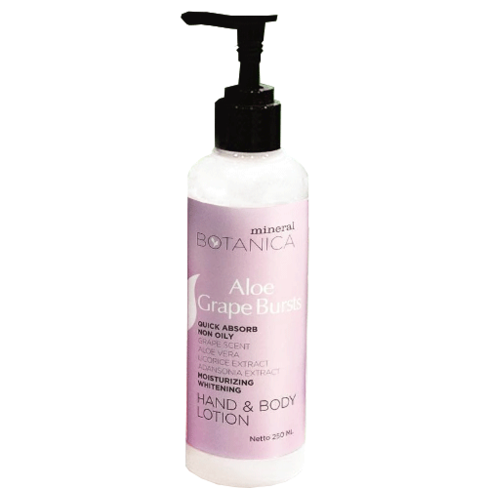 Mineral Botanica Hand And Body Lotion Aloe Grape Bursts 250ml | Gogobli