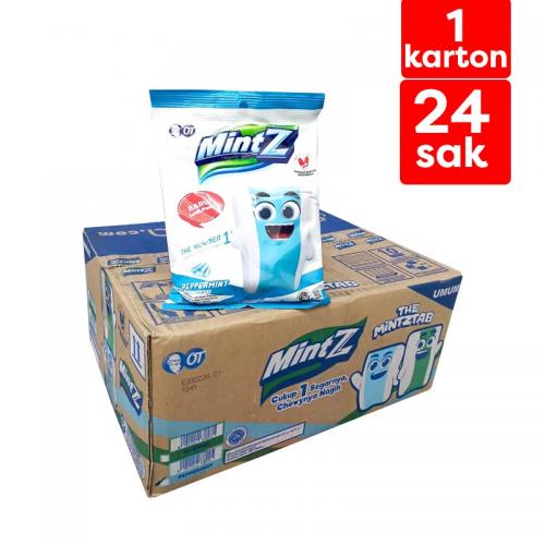 Mintz Permen Rasa Peppermint Karton (24 Sak @115gr) (ED: Feb 26) | Gogobli