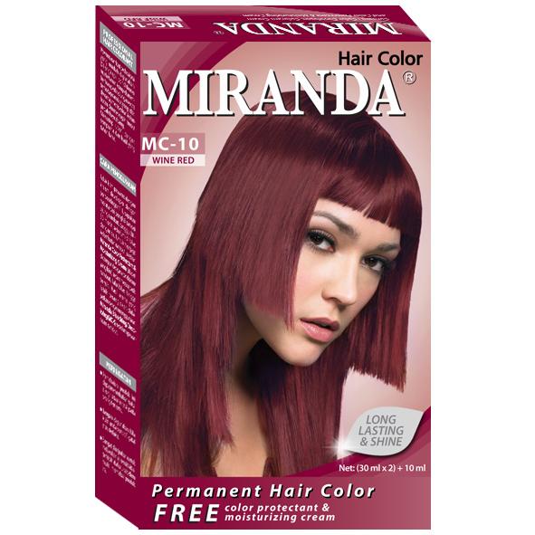 Miranda Hair Color Wine Red (MC-10) 30ml (ED: Apr 24) | Gogobli