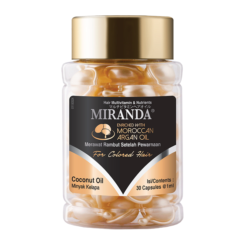 Miranda Hair Vitamin Jar Coconut Oil 30 Capsules @1ml | Gogobli