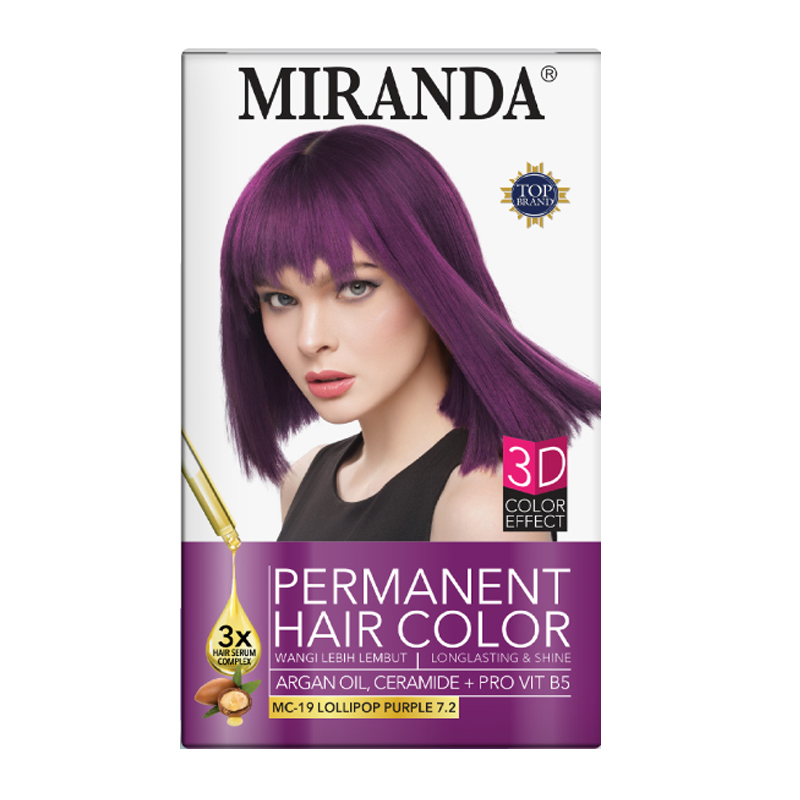 Miranda Hair Color Lollipop Purple 7.2 (MC-19) 30ml | Gogobli