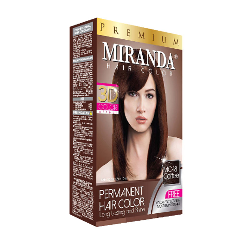 Miranda Hair Color Coffee (MC-18) 30ml (ED: Apr 24) | Gogobli