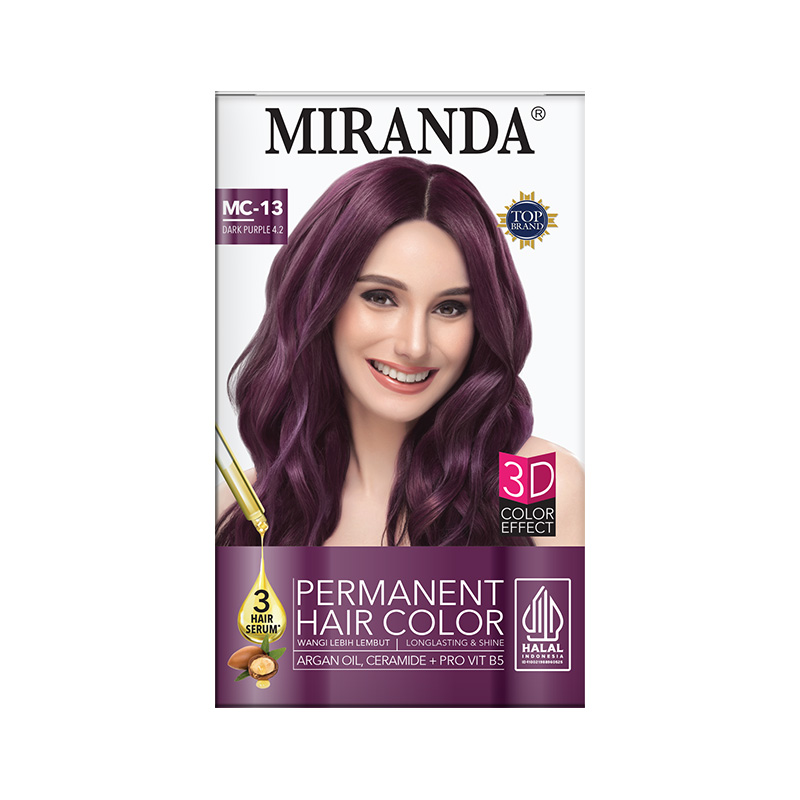Miranda Hair Color Dark Purple 4.2 (MC-13) 30ml | Gogobli