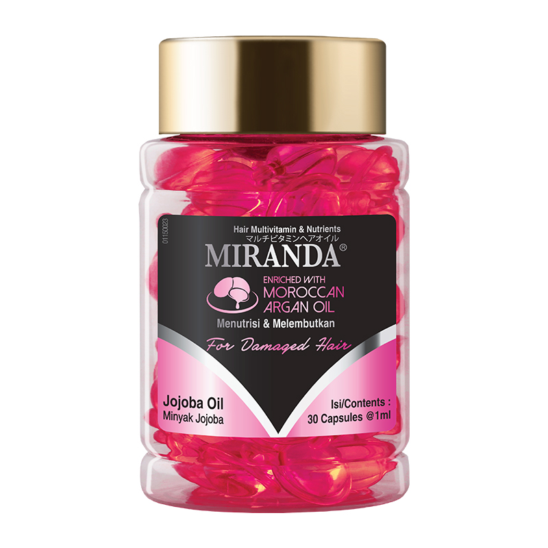Miranda Hair Vitamin Jar Jojoba Oil 30 Capsules @1ml | Gogobli