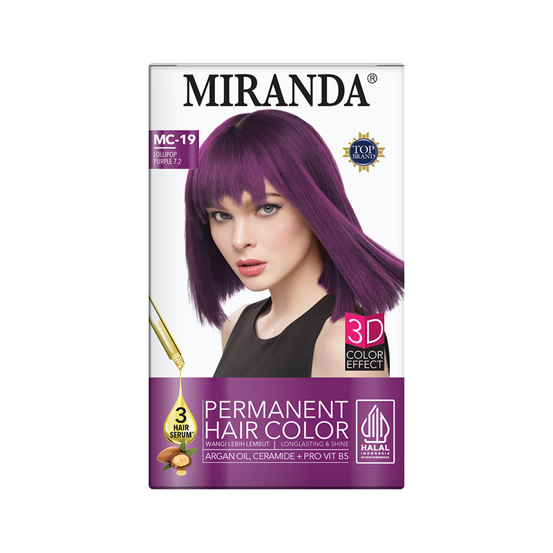 Miranda Hair Color Lollipop Purple 7.2 (MC-19) 30ml | Gogobli