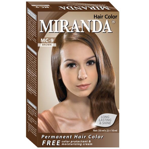 Miranda Hair Color Brown (MC-9) 30ml (ED: Mar 24) | Gogobli