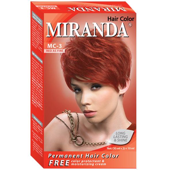 Miranda Hair Color Red As Fire (MC-3) 30ml (ED: Apr 24) | Gogobli