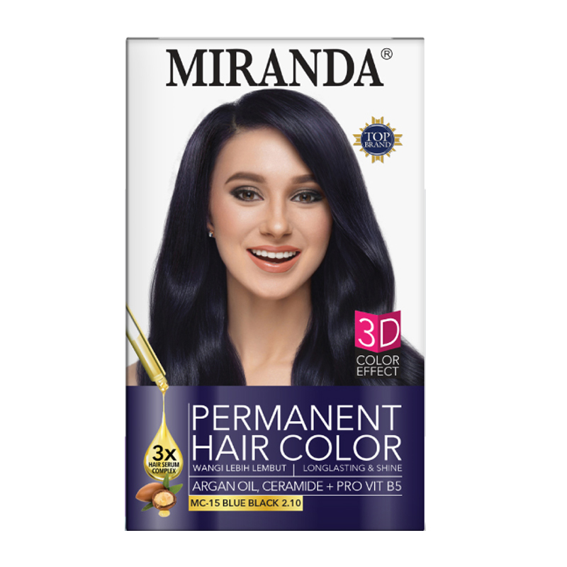 Miranda Hair Color Blue Black 2.10 (MC-15) 30ml | Gogobli