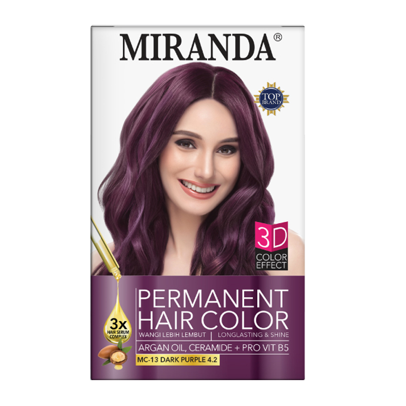 Miranda Hair Color Dark Purple 4.2 (MC-13) 30ml | Gogobli