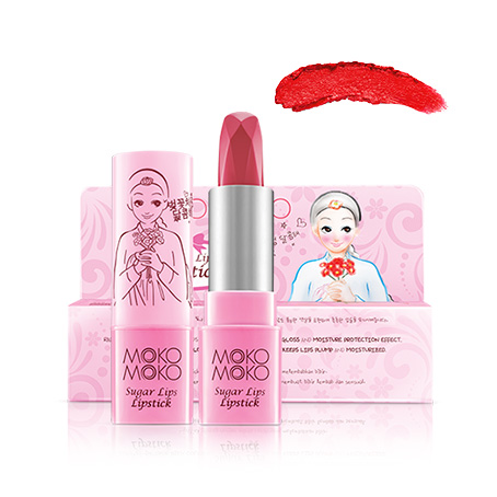 Moko Moko Kosmetik | Moko Moko Sugar Lips Lipstick Red RD402 | gogobli