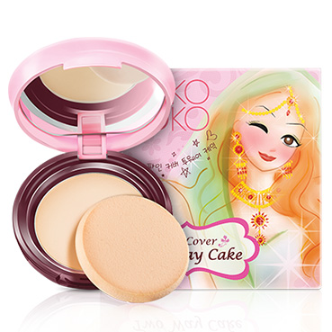 Moko Moko Kosmetik | Moko Moko Fine Cover Two Way Cake Natural TW002 | gogobli