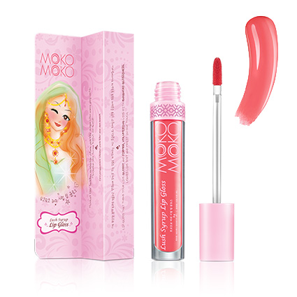 Moko Moko Kosmetik | Moko Moko Lush Syrup Lip Gloss Peach Pink PE321 | gogobli