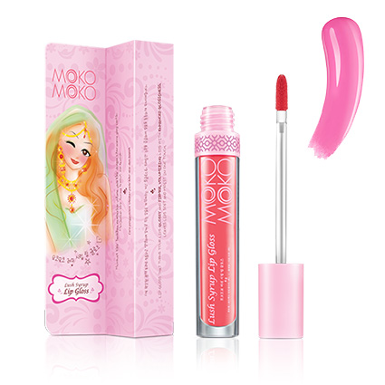 Moko Moko Kosmetik | Moko Moko Lush Syrup Lip Gloss Pink PK821 | gogobli