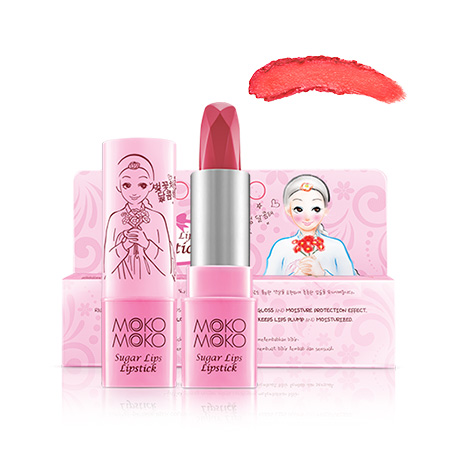 Moko Moko Kosmetik | Moko Moko Sugar Lips Lipstick Peach PE301 | gogobli