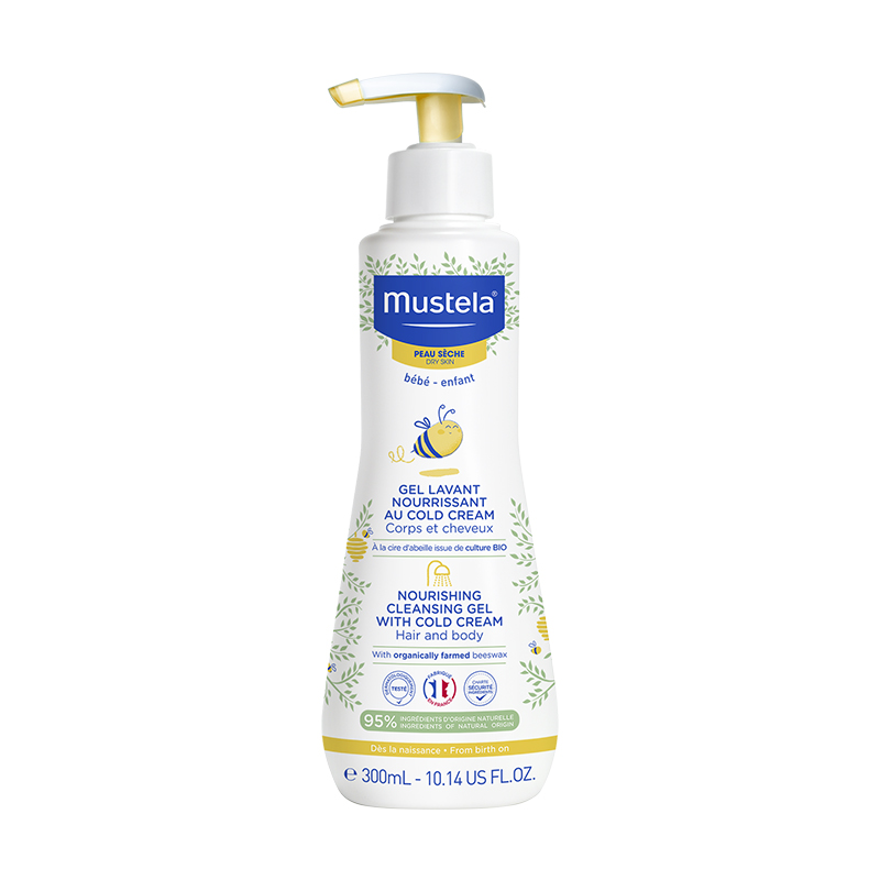 Mustela Hair And Body Nourishing Cleansing Gel With Cold Cream 300ml | Gogobli