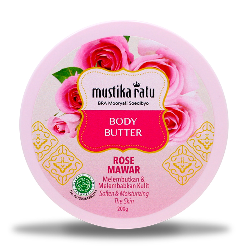 Mustika Ratu Rose Body Butter 200gr | gogobli