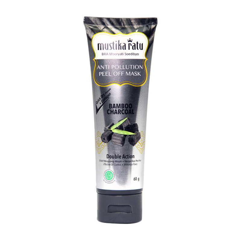 Jual Mustika Ratu Anti Pollution Peel Off Mask Bamboo Charcoal 60gr Gogobli