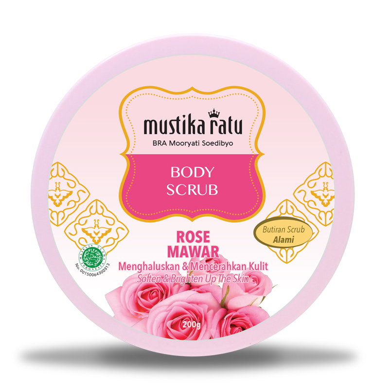 Mustika Ratu Rose Body Scrub 200gr | Gogobli