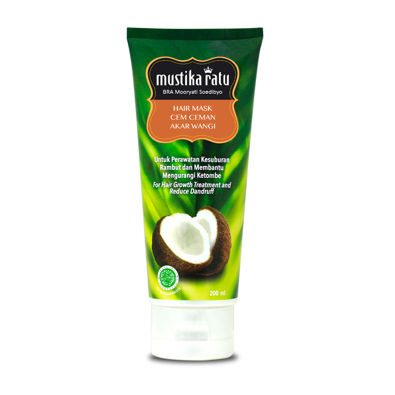 Mustika Ratu Hair Mask Cem Ceman Akar Wangi 200ml | Gogobli