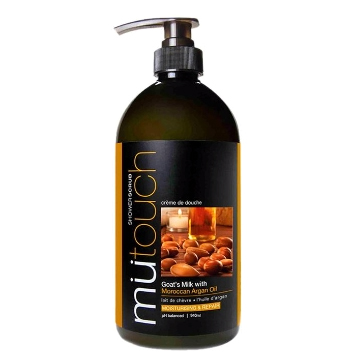 Mutouch Shower Scrub - Pump Bottle Argan Oil And Walnut 940ml | Gogobli