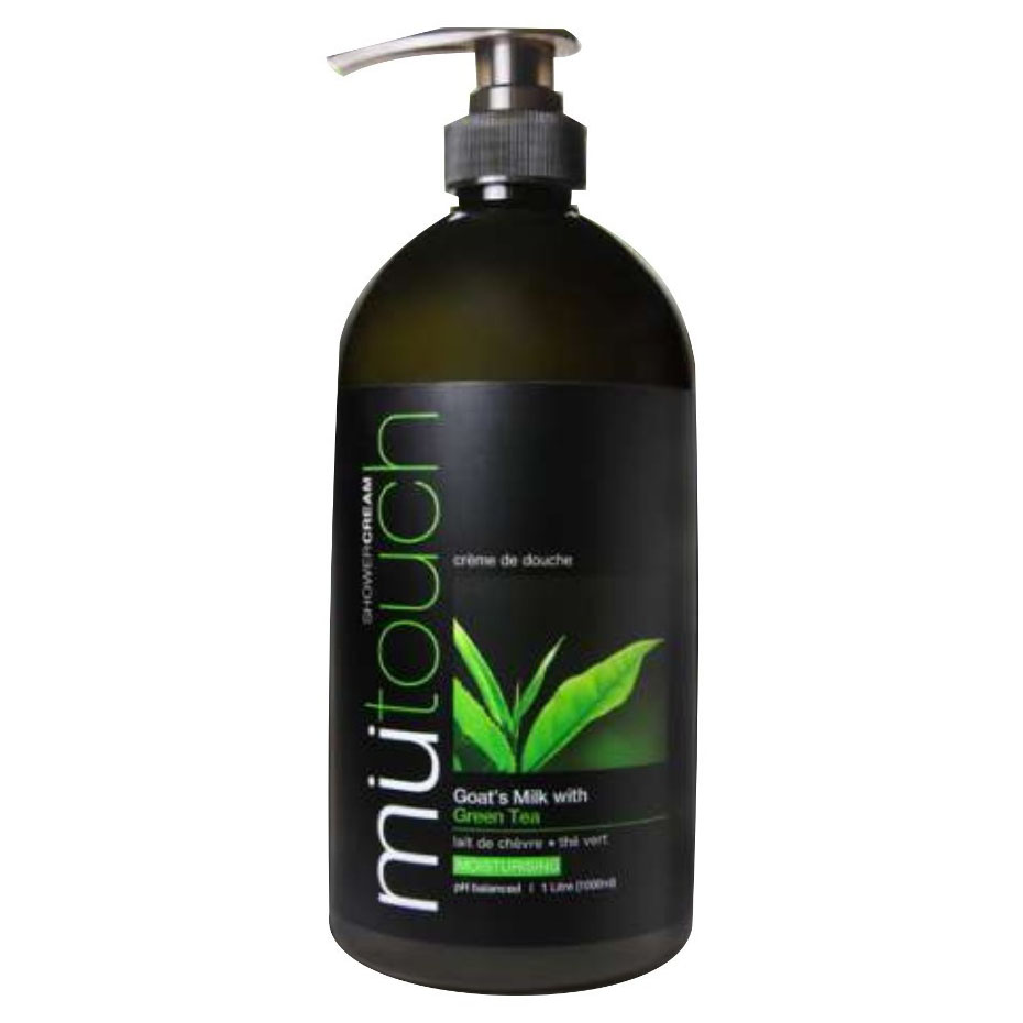 Mutouch Goat Milk Shower Cream Green Tea Pump Botol 1000ml | gogobli