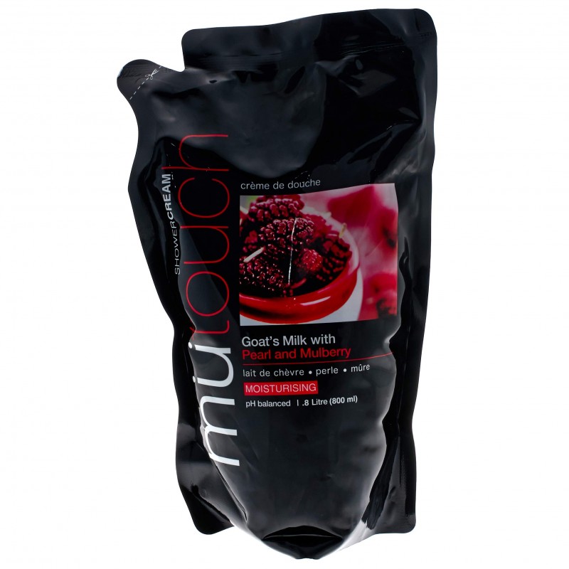 Mutouch Goat Milk Shower Cream Pearl And Mulberry Refill 800ml | Gogobli