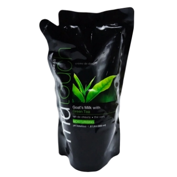 Mutouch Goats Milk Shower Cream - Pouch Green Tea 450ml | Gogobli