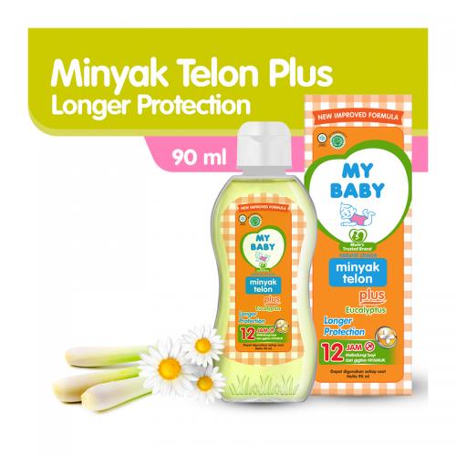 My Baby Minyak Telon Plus Longer Protection (12 Jam) 90ml (ED: Des 24) | Gogobli