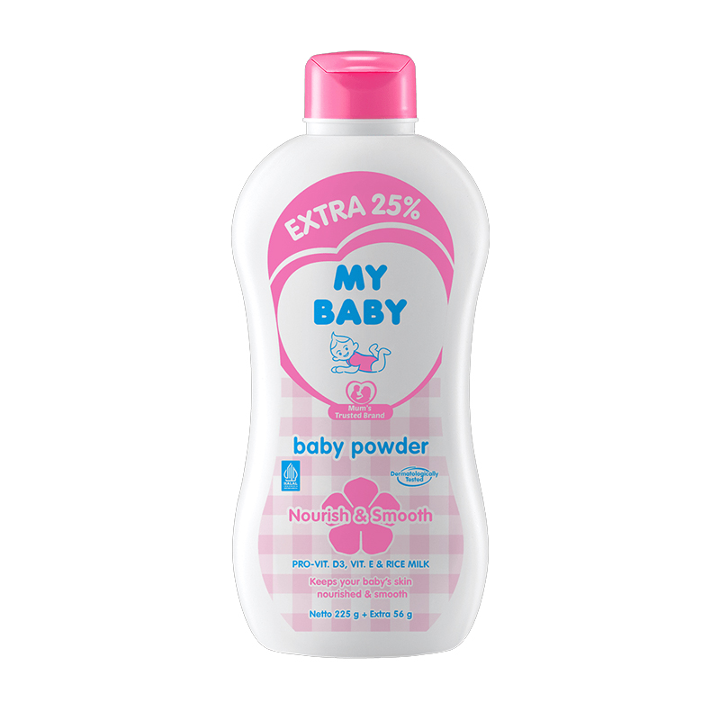 My Baby Powder Nourish And Smooth 225gr + Extra 56gr | Gogobli