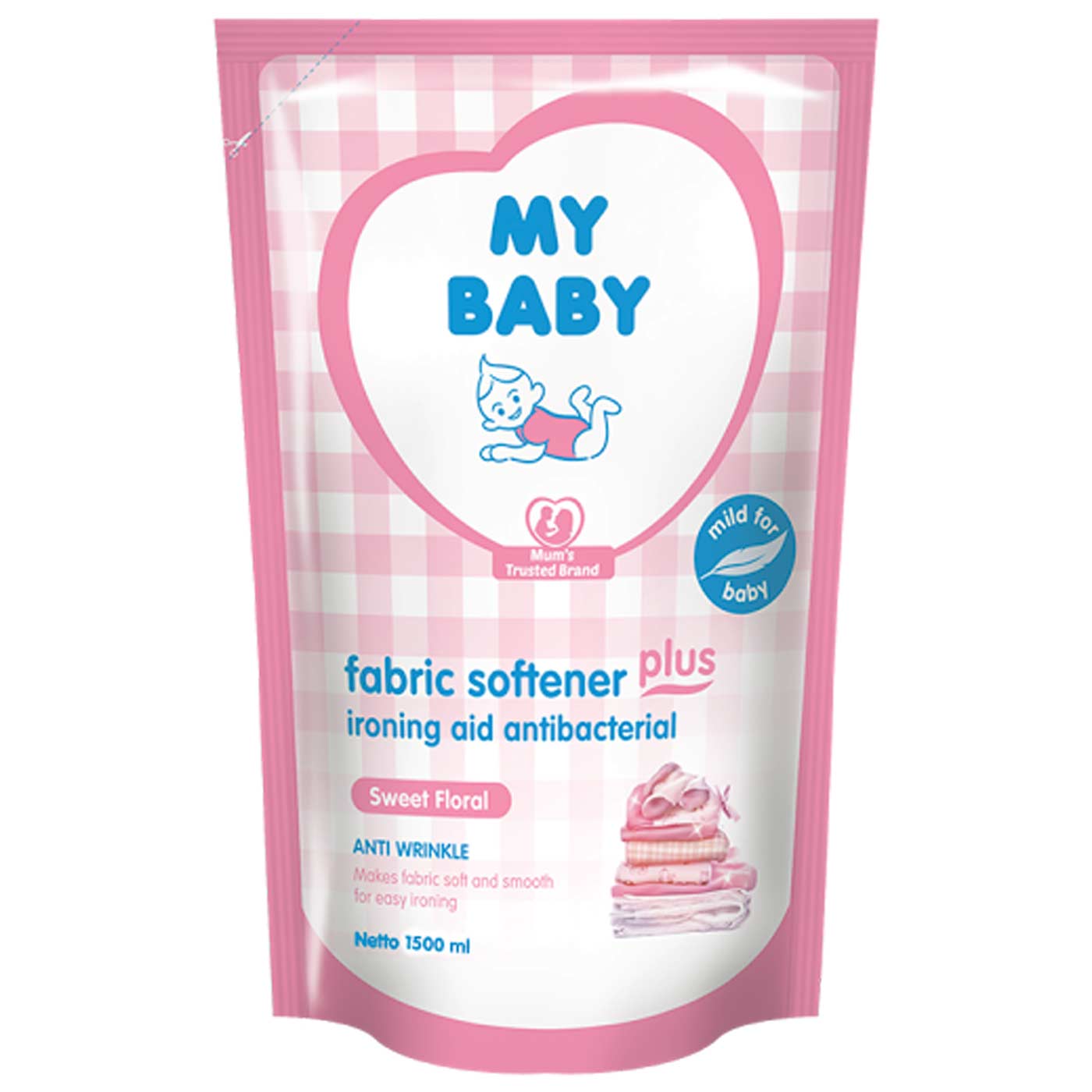 My Baby Fabric Softener Plus Ironing Aid Sweet And Floral 1500ml | Gogobli