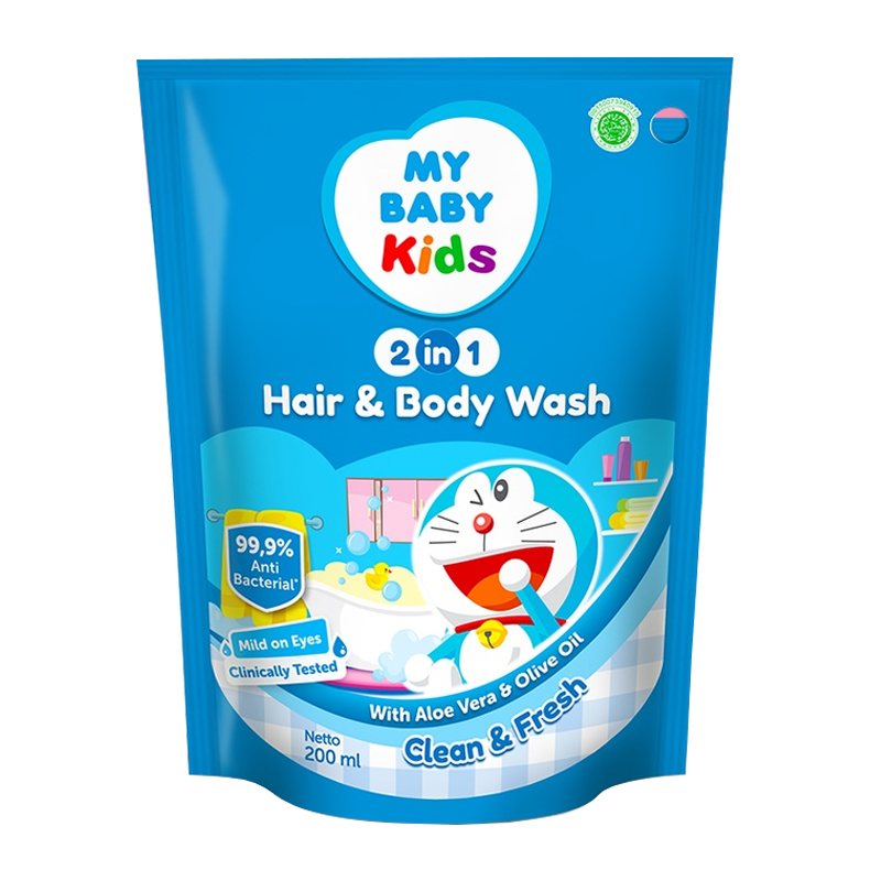 My Baby Kids Hair And Body Wash Clean And Fresh Refill 200ml | Gogobli