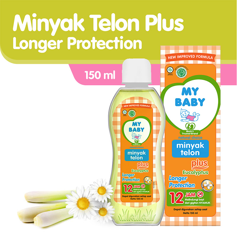 My Baby Minyak Telon Plus Longer Protection (12 Jam) 150ml | Gogobli