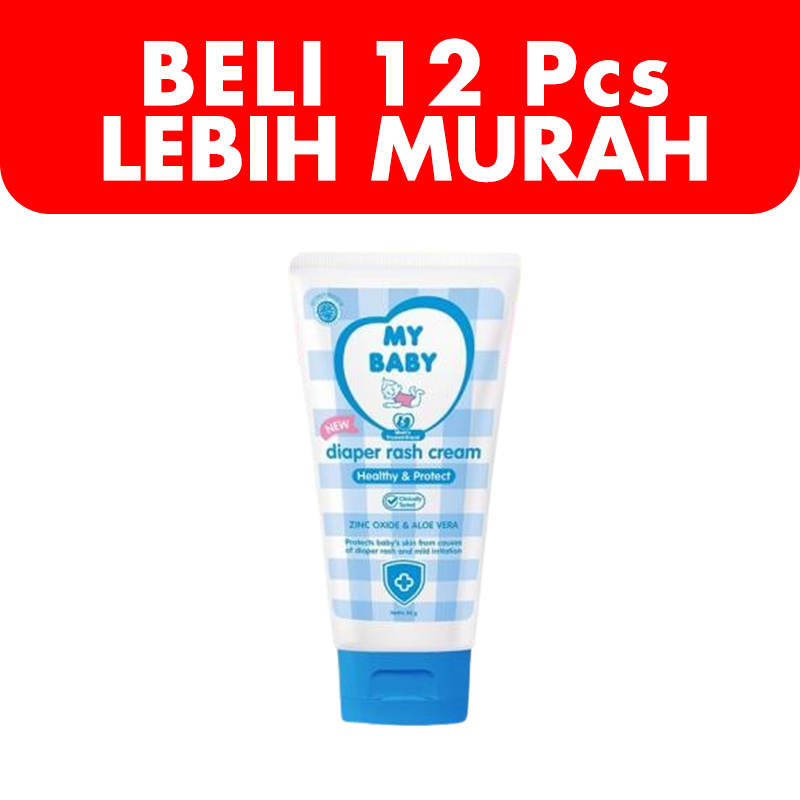 My Baby Diaper Rash Cream Healthy & Protect 50gr (BELI 12pcs LEBIH MURAH) | Gogobli