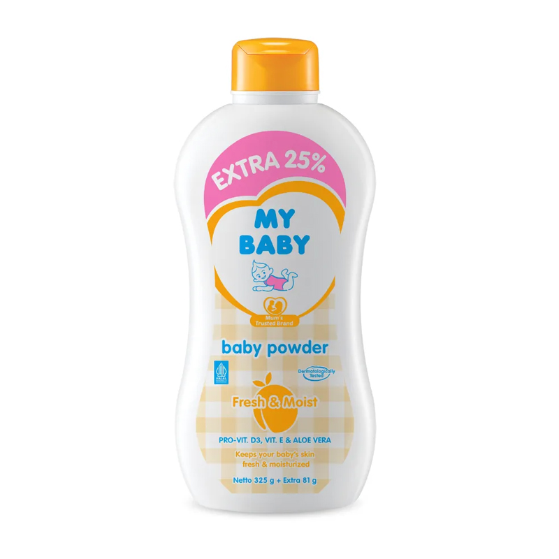 My Baby Powder Fresh And Moist 325gr + Extra 81gr | Gogobli