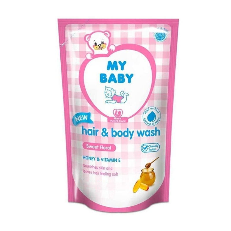 My Baby Hair And Body Wash Sweet Floral Refill 375ml | Gogobli