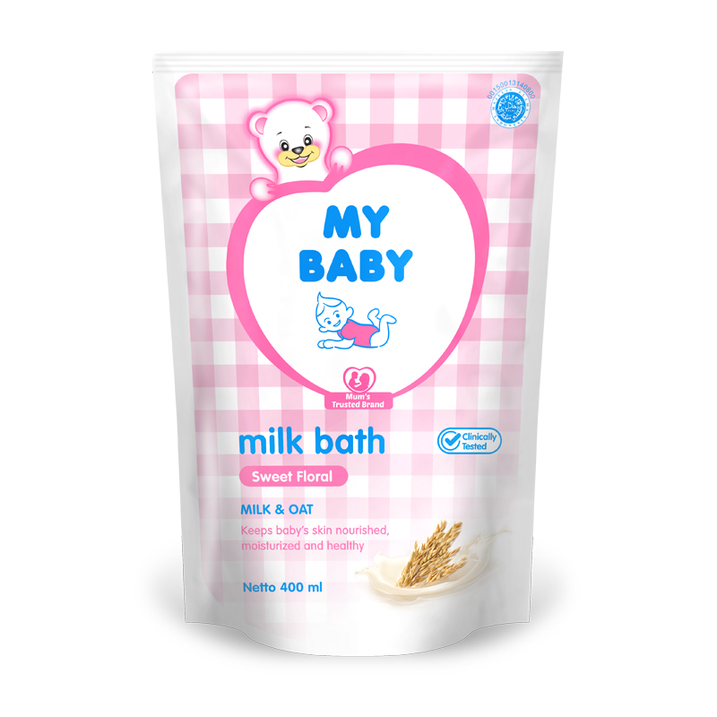 My Baby Milk Bath Sweet Floral Refill 400ml | Gogobli