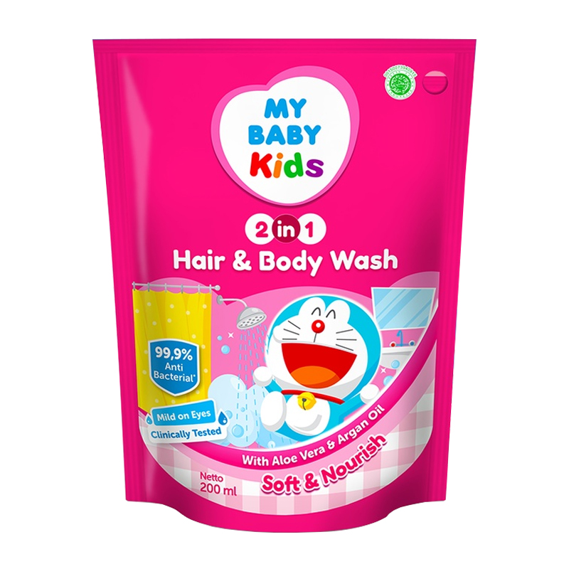 My Baby Kids Hair And Body Wash Soft And Nourish Refill 200ml | Gogobli